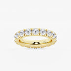 GWA025 - 4 ctw Round Lab Grown Diamond Eternity Band - 4mm Width