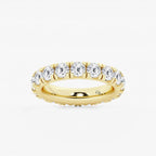 GWA025 - product video for 4 ctw Round Lab Grown Diamond Eternity Band - 4mm Width