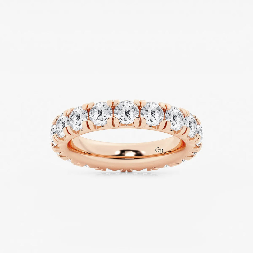 GWA025 - product video for 4 ctw Round Lab Grown Diamond Eternity Band - 4mm Width