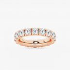 GWA025 - product video for 4 ctw Round Lab Grown Diamond Eternity Band - 4mm Width