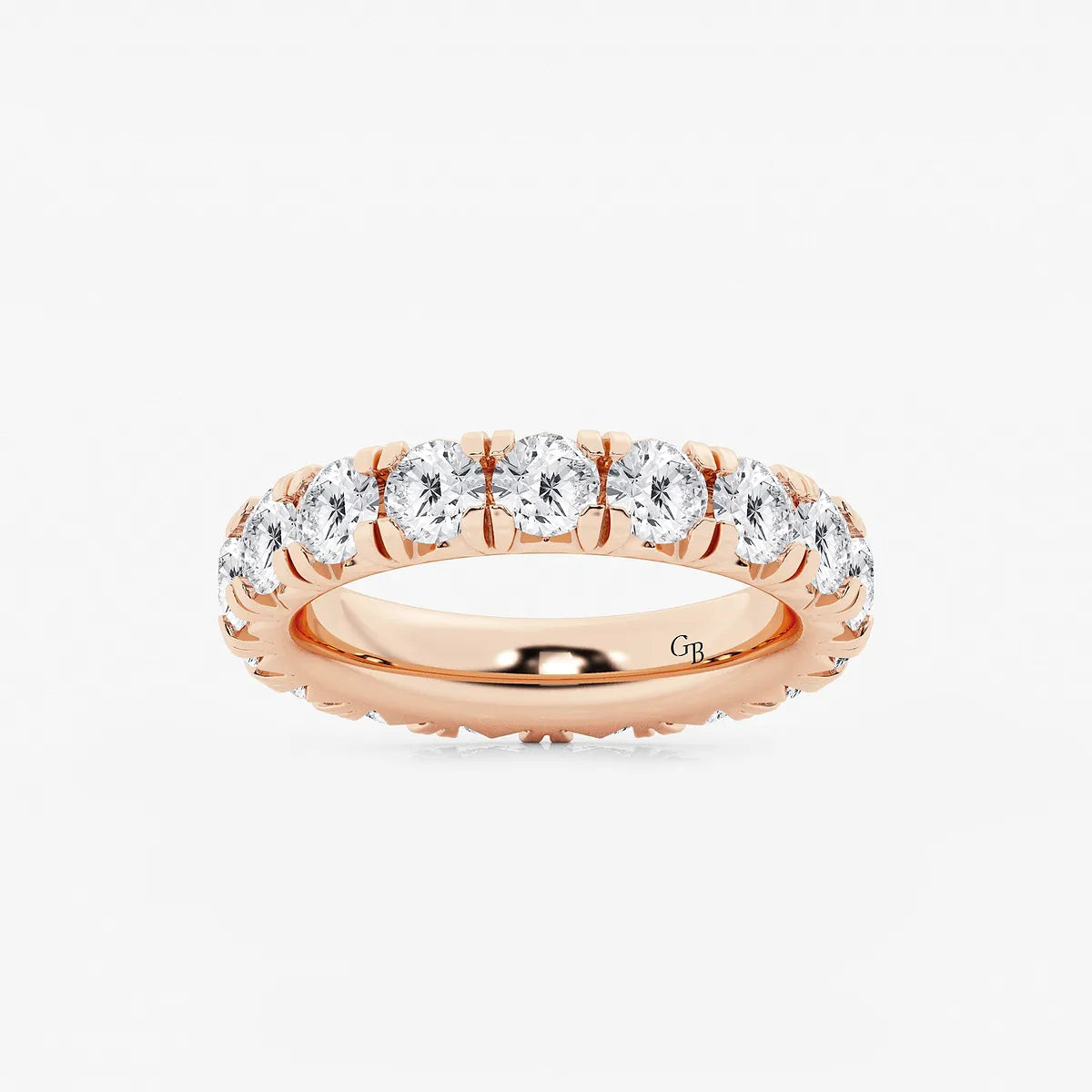 GWA025 - product video for 4 ctw Round Lab Grown Diamond Eternity Band - 4mm Width