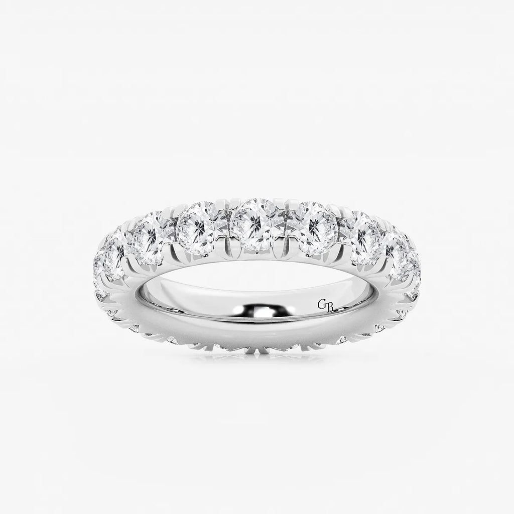 GWA025 - product video for 5 ctw Round Lab Grown Diamond Eternity Band - 4.4mm Width