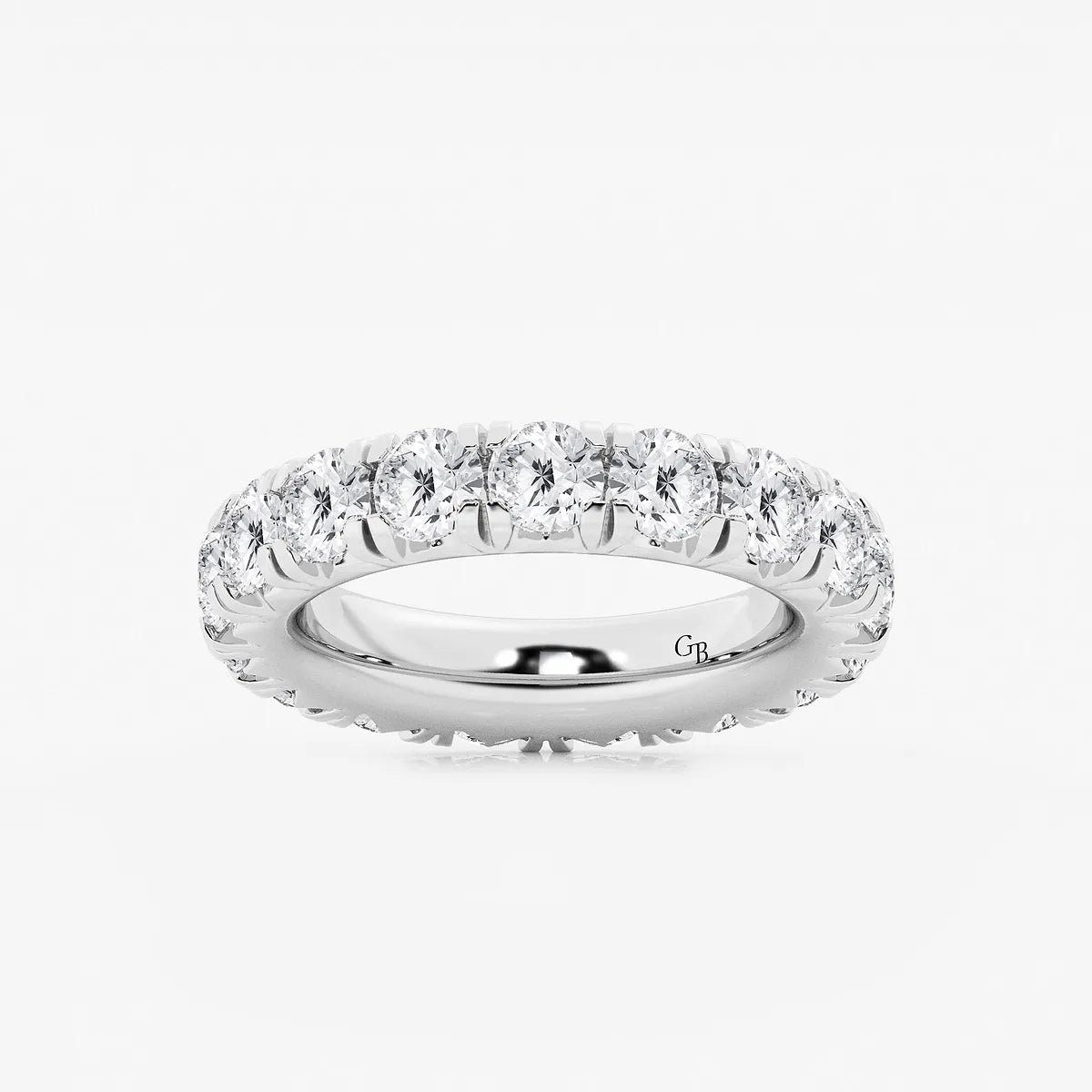GWA025 - product video for 5 ctw Round Lab Grown Diamond Eternity Band - 4.4mm Width