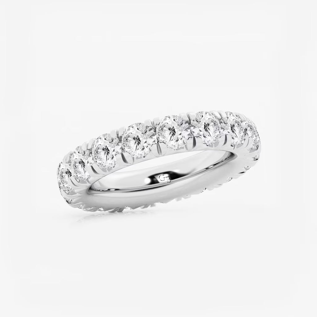 GWA025 - Additional Image 1 for  5 ctw Round Lab Grown Diamond Eternity Band - 4.4mm Width