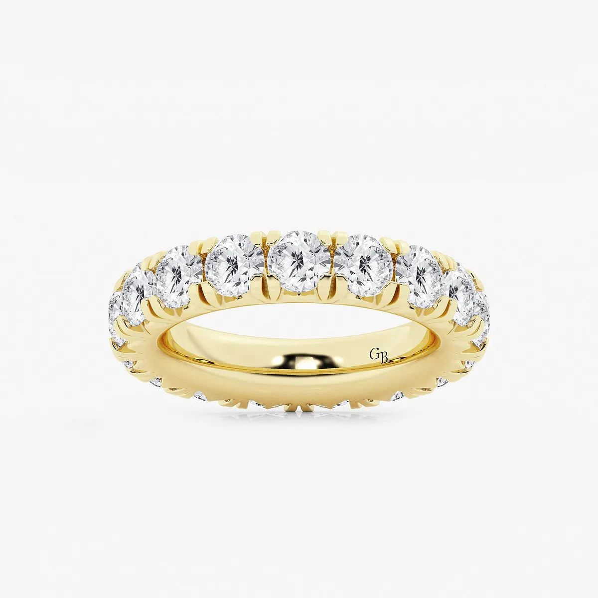 GWA025 - product video for 5 ctw Round Lab Grown Diamond Eternity Band - 4.4mm Width