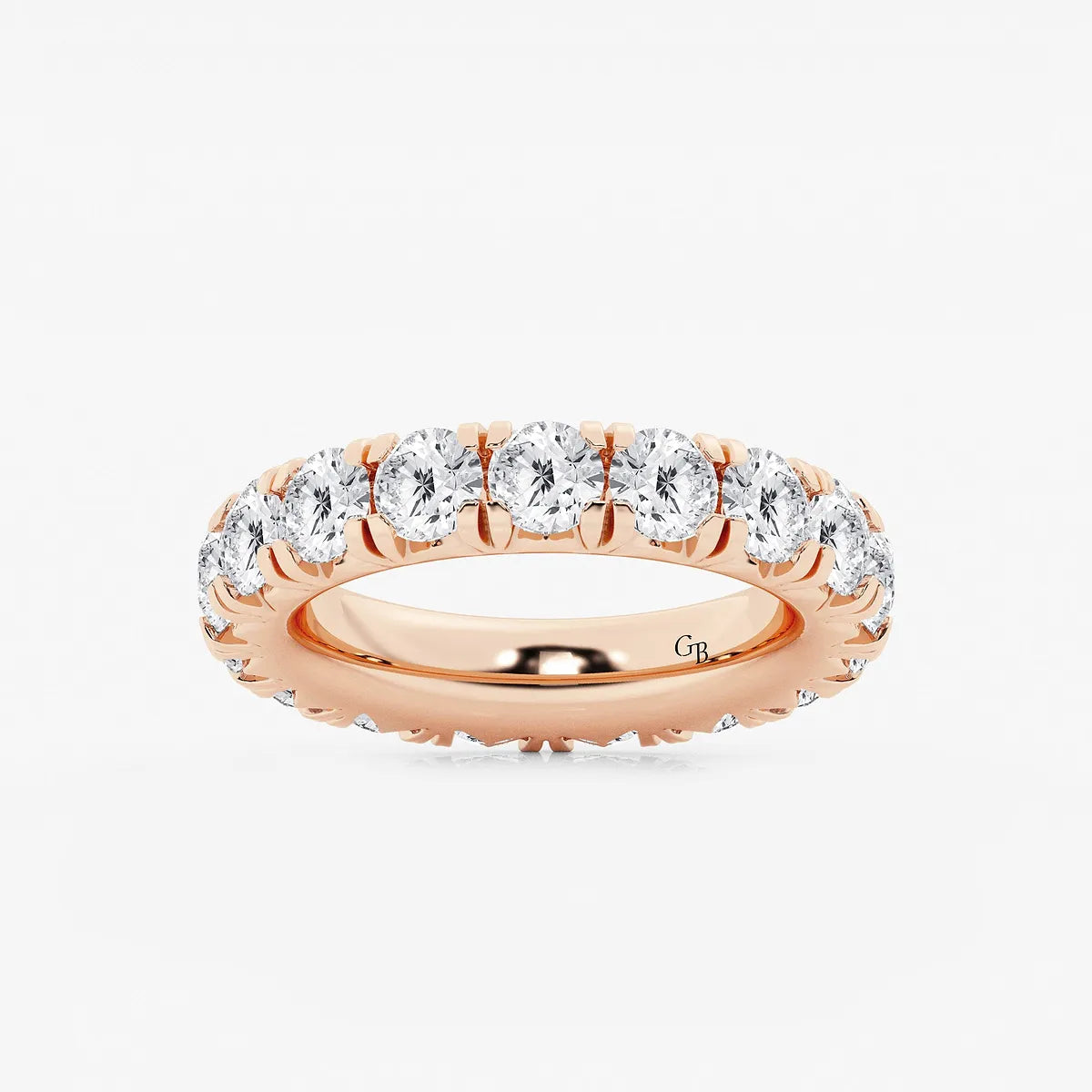 GWA025 - product video for 5 ctw Round Lab Grown Diamond Eternity Band - 4.4mm Width