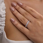 GWA026 - 2 ctw Marquise Lab Grown Diamond Eternity Band - 4.2mm Width