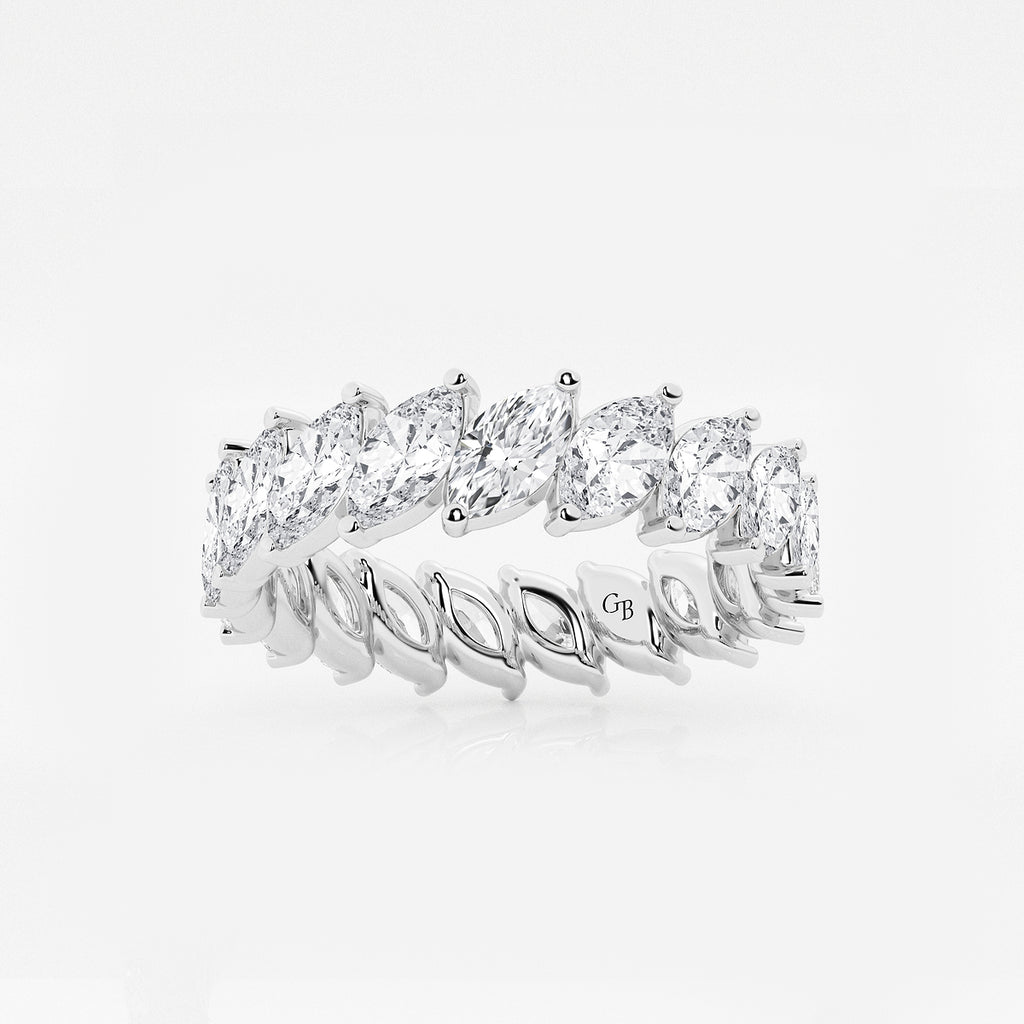 GWA026 - product video for 3 ctw Marquise Lab Grown Diamond Eternity Band - 4.9mm Width