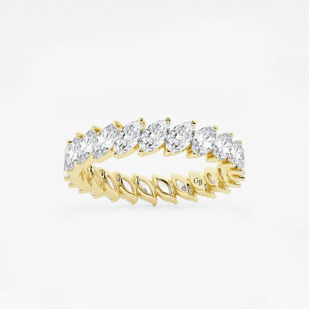 GWA026 - 2 ctw Marquise Lab Grown Diamond Eternity Band - 4.2mm Width