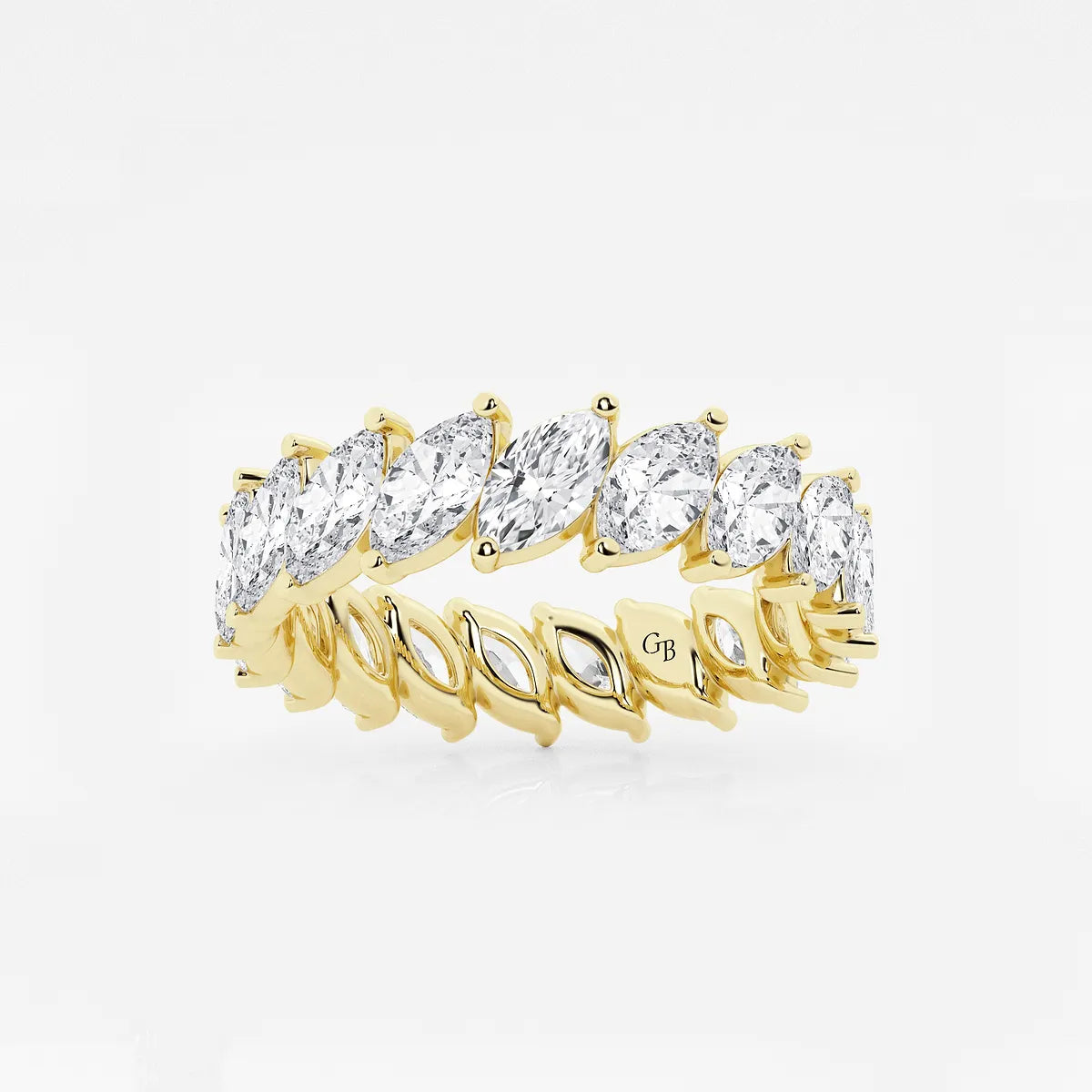 GWA026 - product video for 3 ctw Marquise Lab Grown Diamond Eternity Band - 4.9mm Width