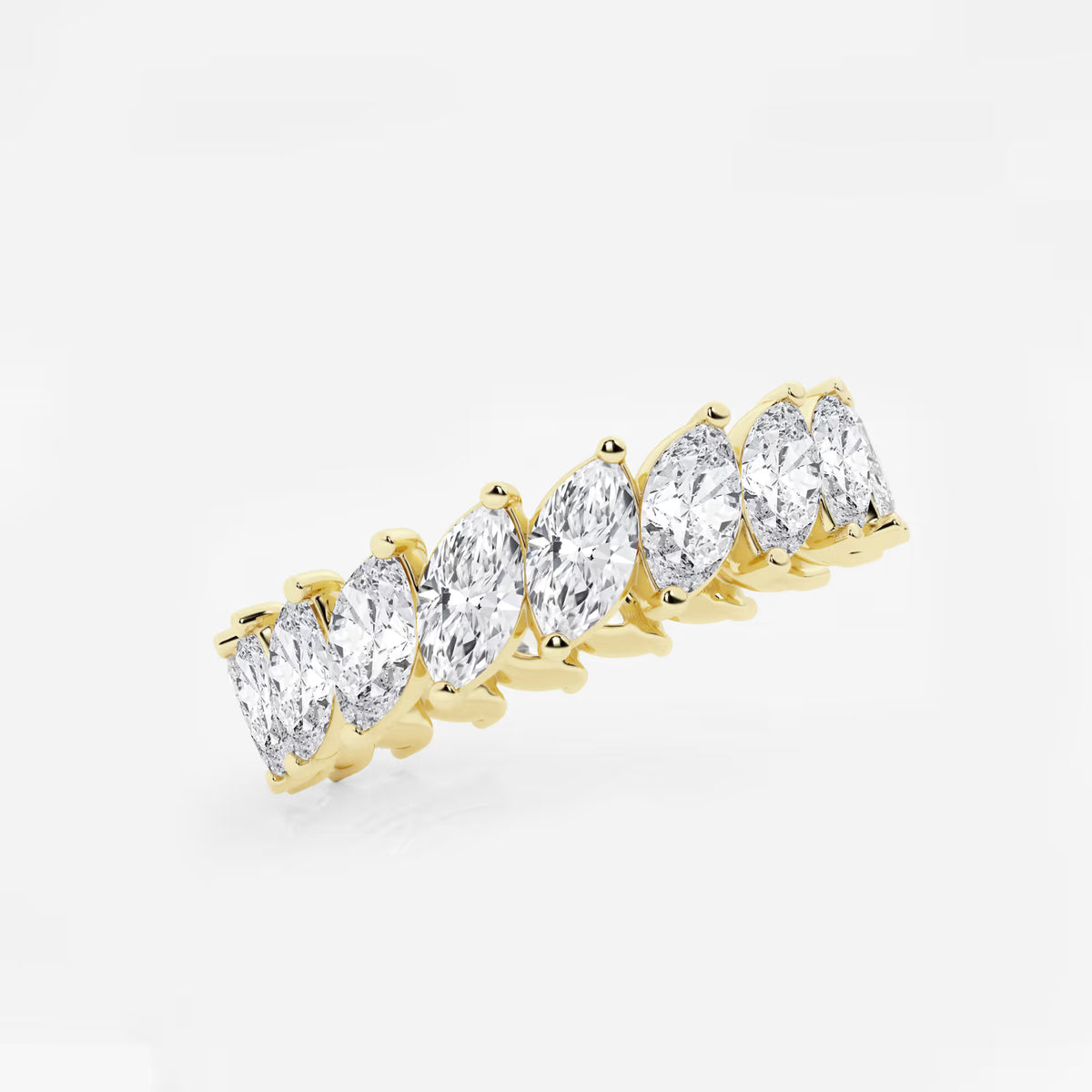 GWA026 - Additional Image 1 for  3 ctw Marquise Lab Grown Diamond Eternity Band - 4.9mm Width