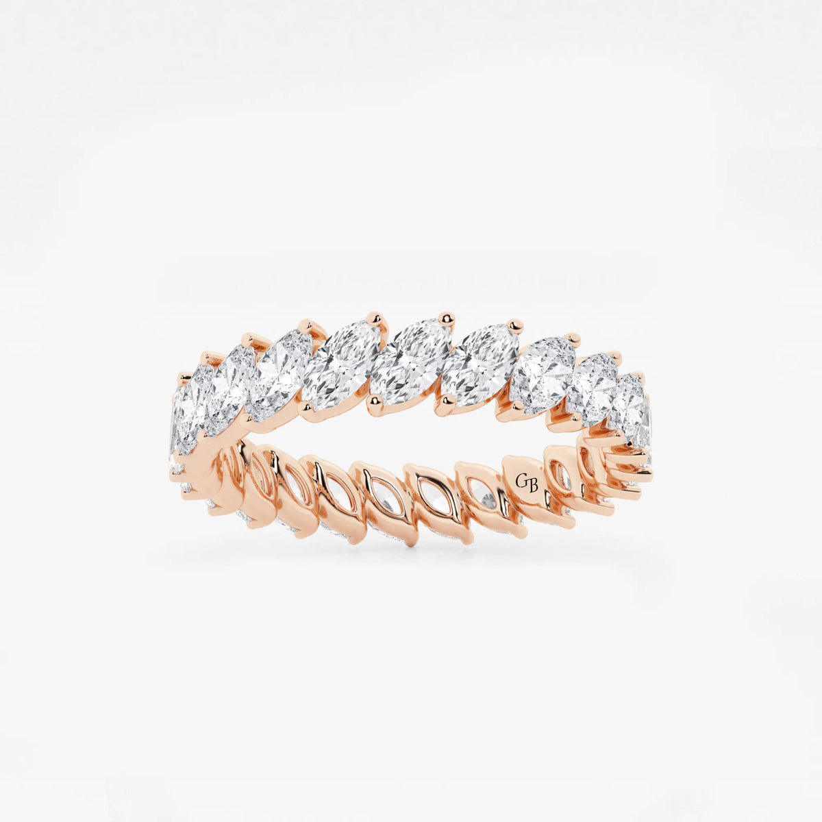 GWA026 - 2 ctw Marquise Lab Grown Diamond Eternity Band - 4.2mm Width