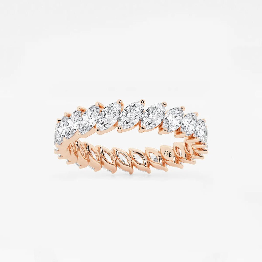 GWA026 - product video for 2 ctw Marquise Lab Grown Diamond Eternity Band - 4.2mm Width