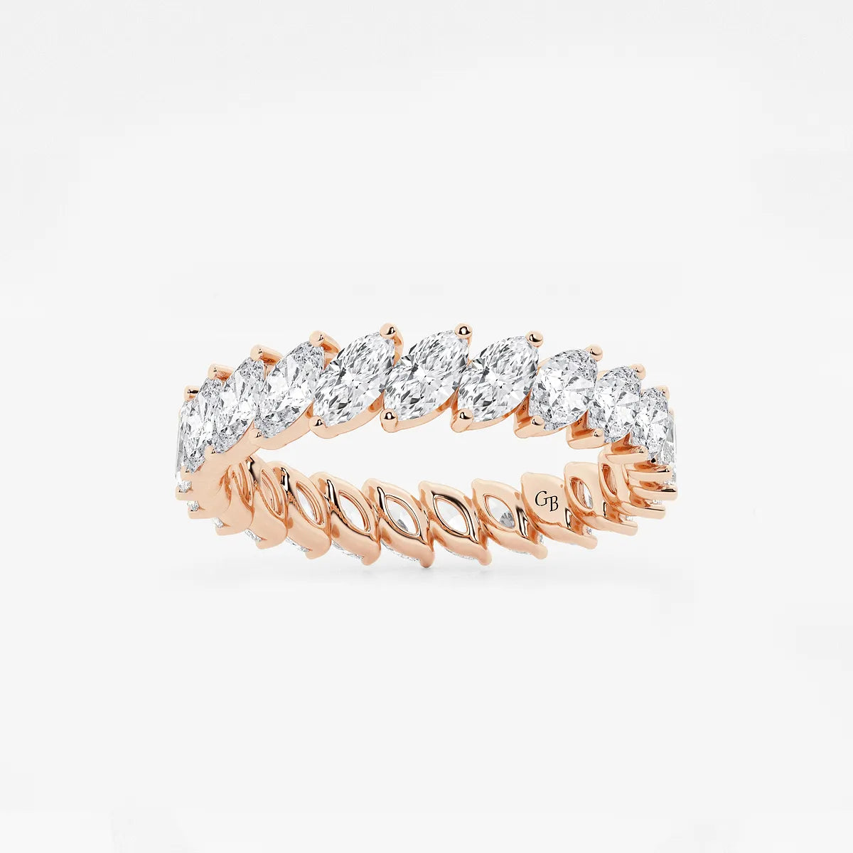 GWA026 - product video for 2 ctw Marquise Lab Grown Diamond Eternity Band - 4.2mm Width