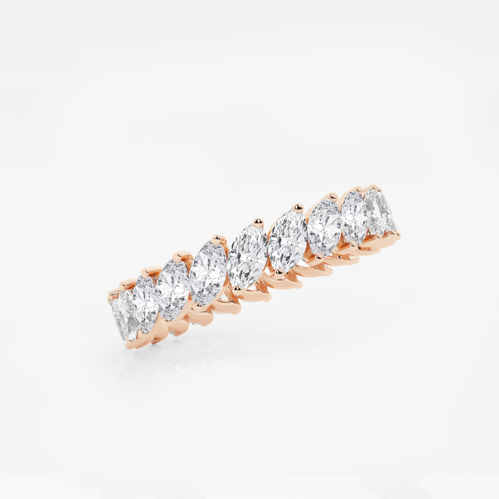 GWA026 - Additional Image 1 for  2 ctw Marquise Lab Grown Diamond Eternity Band - 4.2mm Width