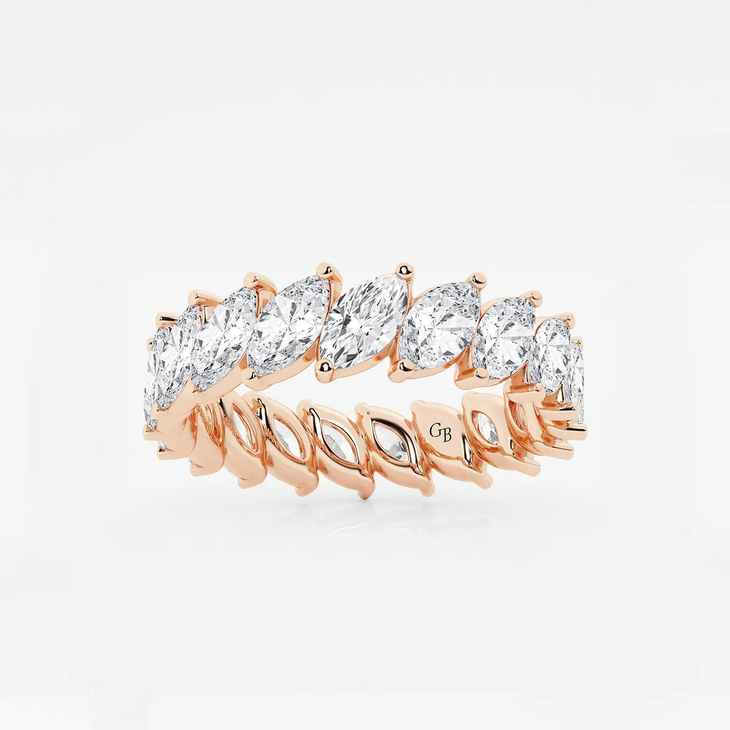 GWA026 - product video for 3 ctw Marquise Lab Grown Diamond Eternity Band - 4.9mm Width