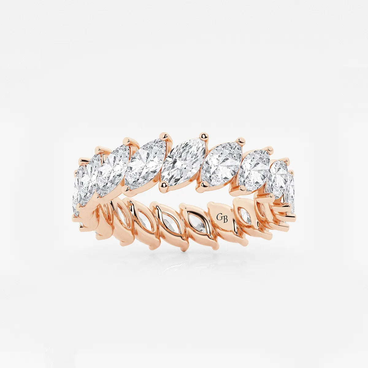 GWA026 - product video for 3 ctw Marquise Lab Grown Diamond Eternity Band - 4.9mm Width