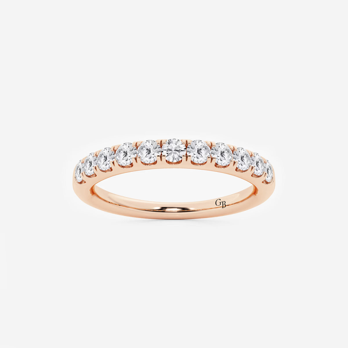 GWA027 - 1/2 ctw Round Lab Grown Diamond Eleven-Stone Wedding Band