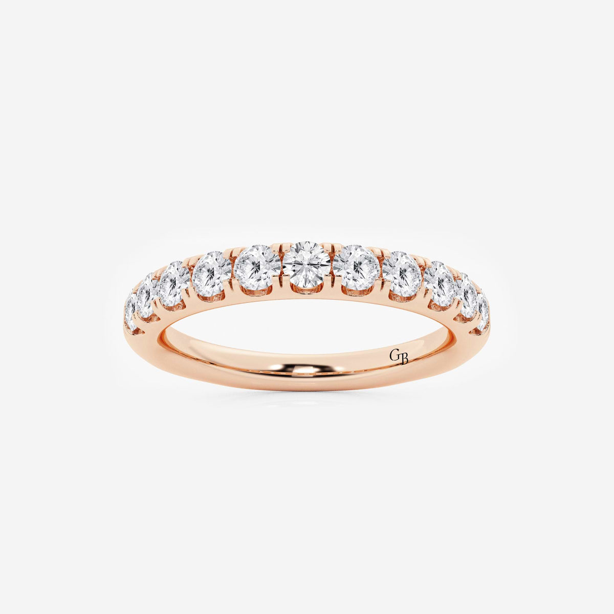 GWA027 - 3/4 ctw Round Lab Grown Diamond Eleven-Stone Wedding Band