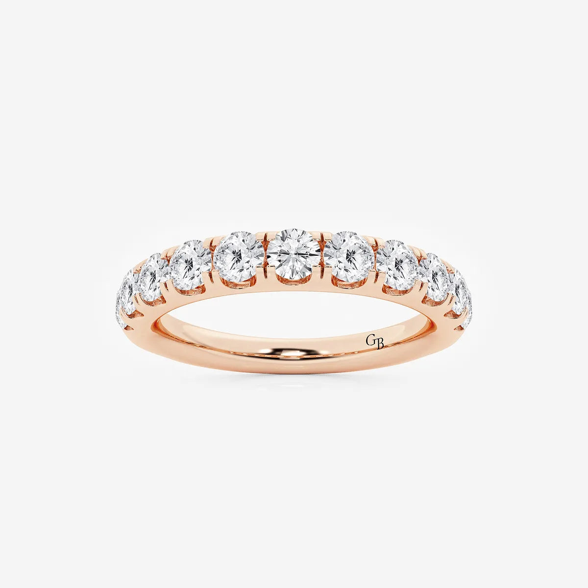 GWA027 - product video for 1 ctw Round Lab Grown Diamond Eleven-Stone Wedding Band