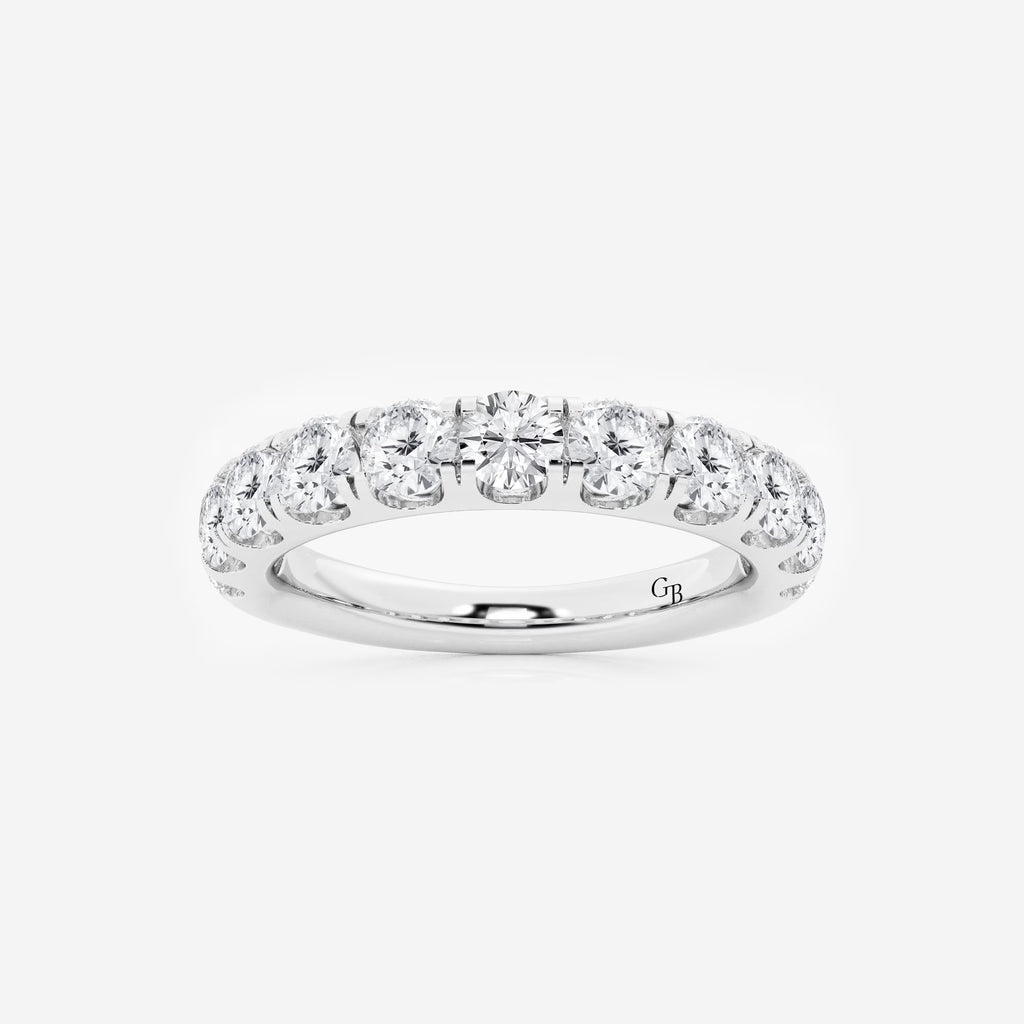 GWA027 - 1 1/2 ctw Round Lab Grown Diamond Eleven-Stone Wedding Band