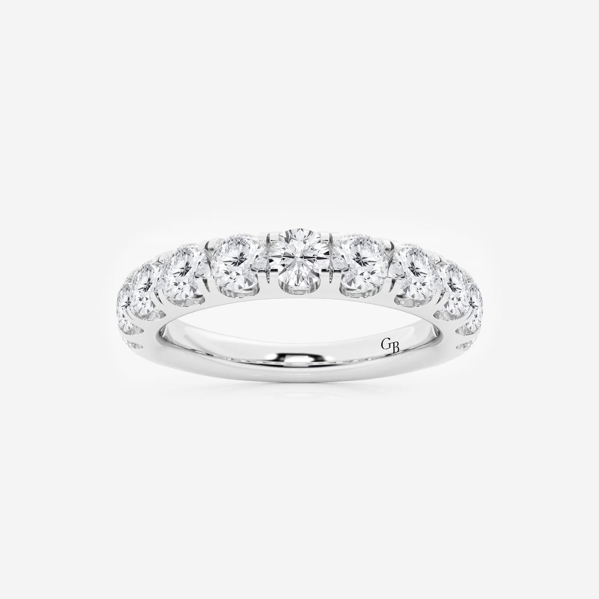 GWA027 - 1 1/2 ctw Round Lab Grown Diamond Eleven-Stone Wedding Band