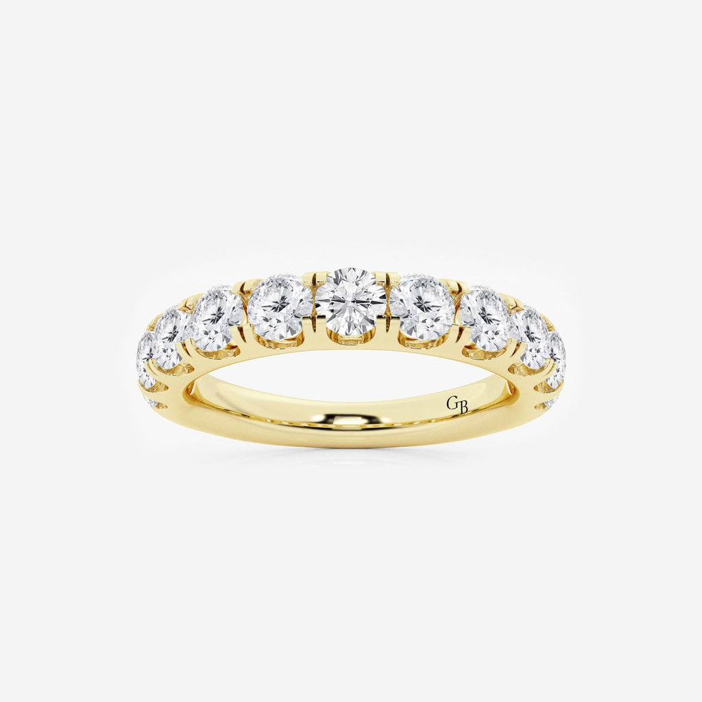 GWA027 - 1 1/2 ctw Round Lab Grown Diamond Eleven-Stone Wedding Band