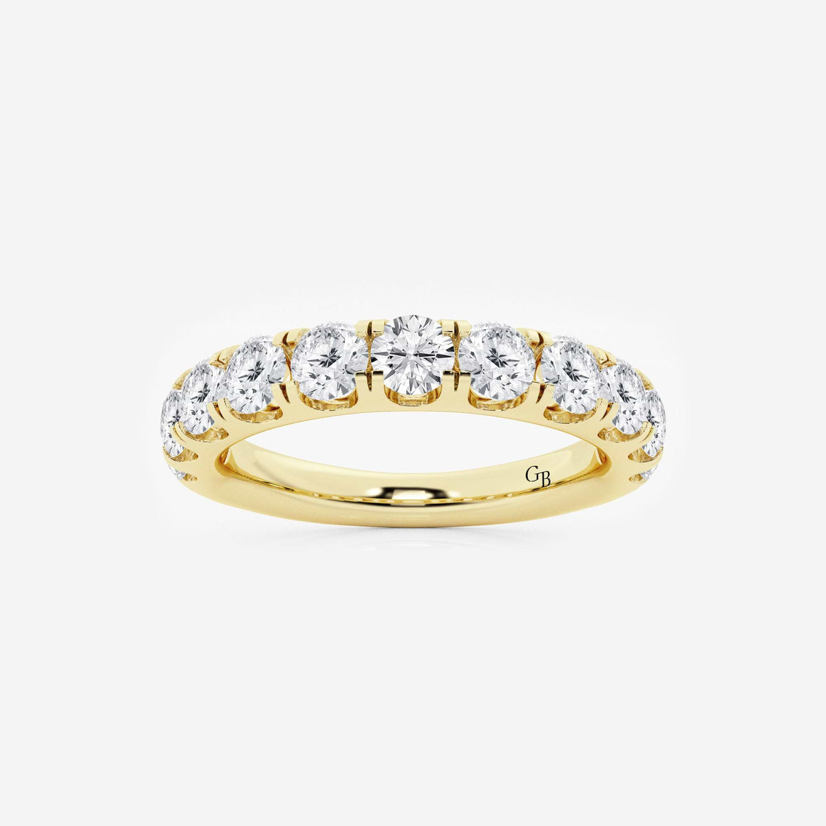 GWA027 - 1 1/2 ctw Round Lab Grown Diamond Eleven-Stone Wedding Band