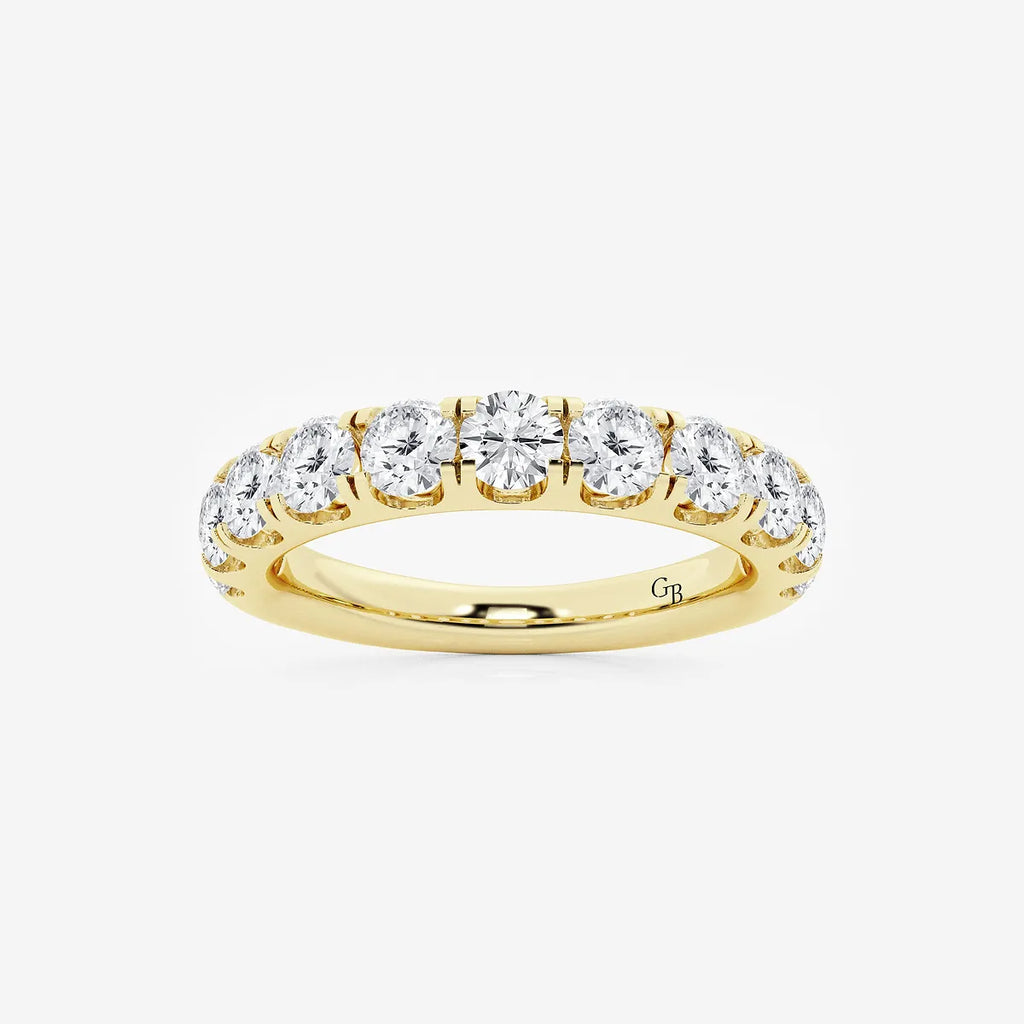GWA027 - product video for 1 1/2 ctw Round Lab Grown Diamond Eleven-Stone Wedding Band