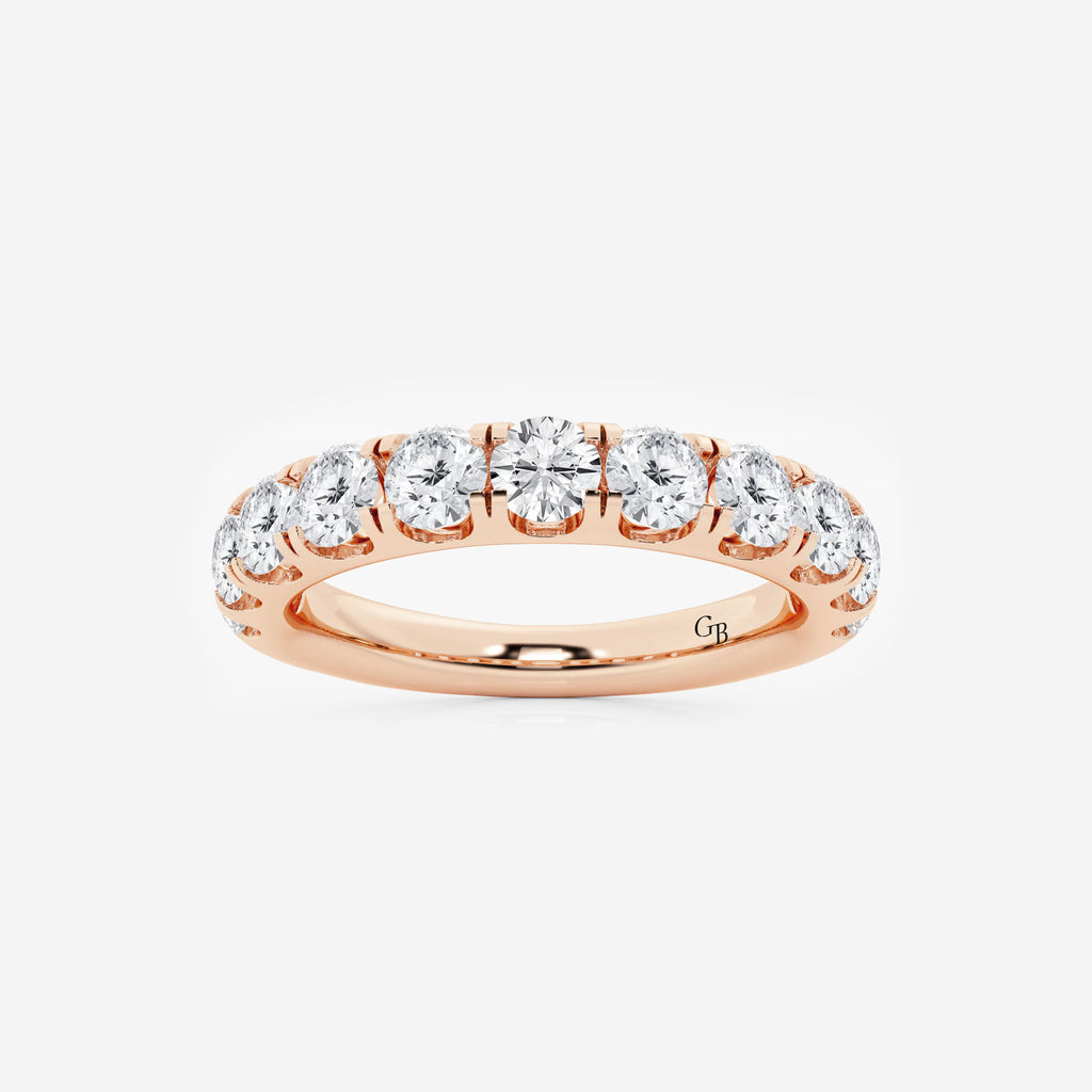 GWA027 - 1 1/2 ctw Round Lab Grown Diamond Eleven-Stone Wedding Band