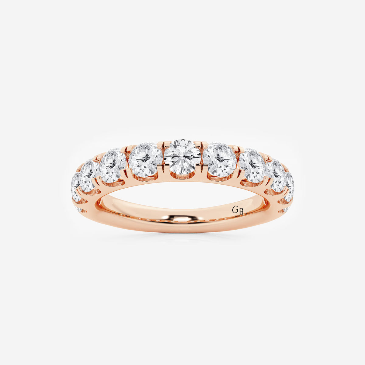 GWA027 - 1 1/2 ctw Round Lab Grown Diamond Eleven-Stone Wedding Band