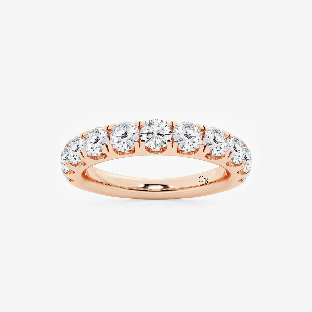 GWA027 - product video for 1 1/2 ctw Round Lab Grown Diamond Eleven-Stone Wedding Band
