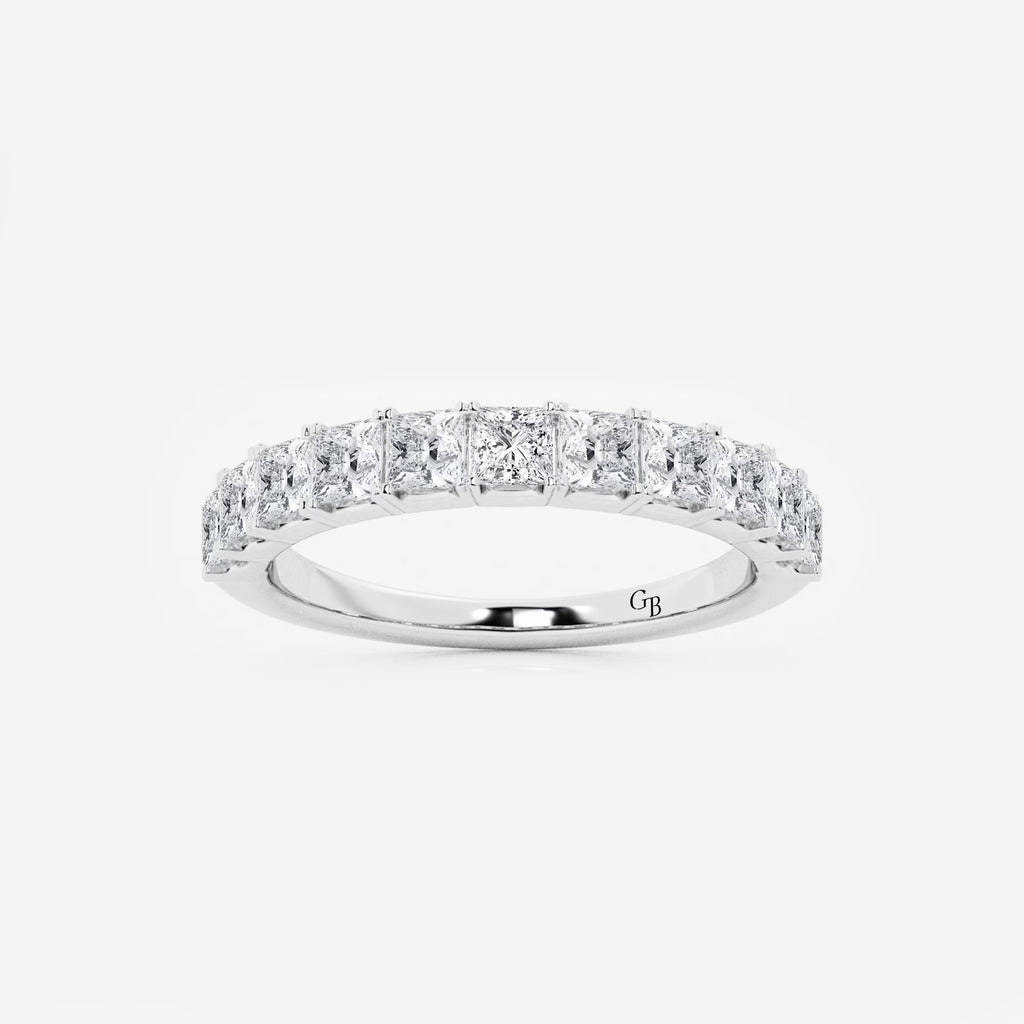GWA028 - 1 ctw Princess Lab Grown Diamond Wedding Band