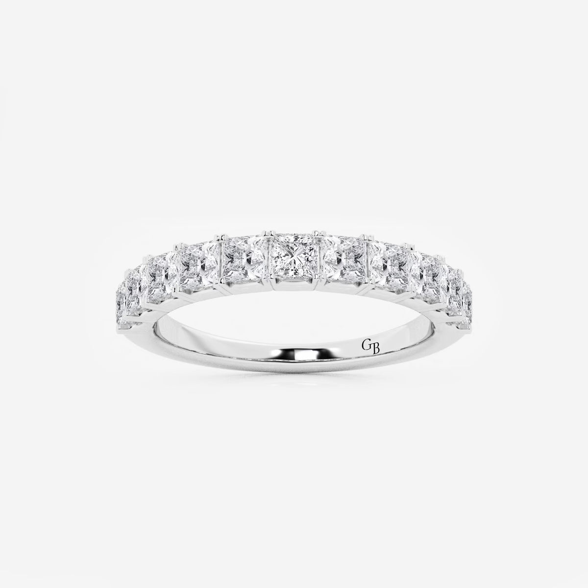 GWA028 - 1 ctw Princess Lab Grown Diamond Wedding Band
