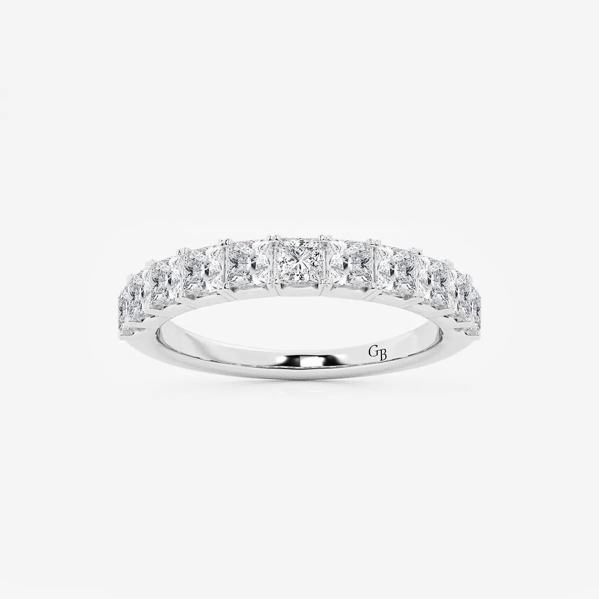 GWA028 - product video for 1 ctw Princess Lab Grown Diamond Wedding Band