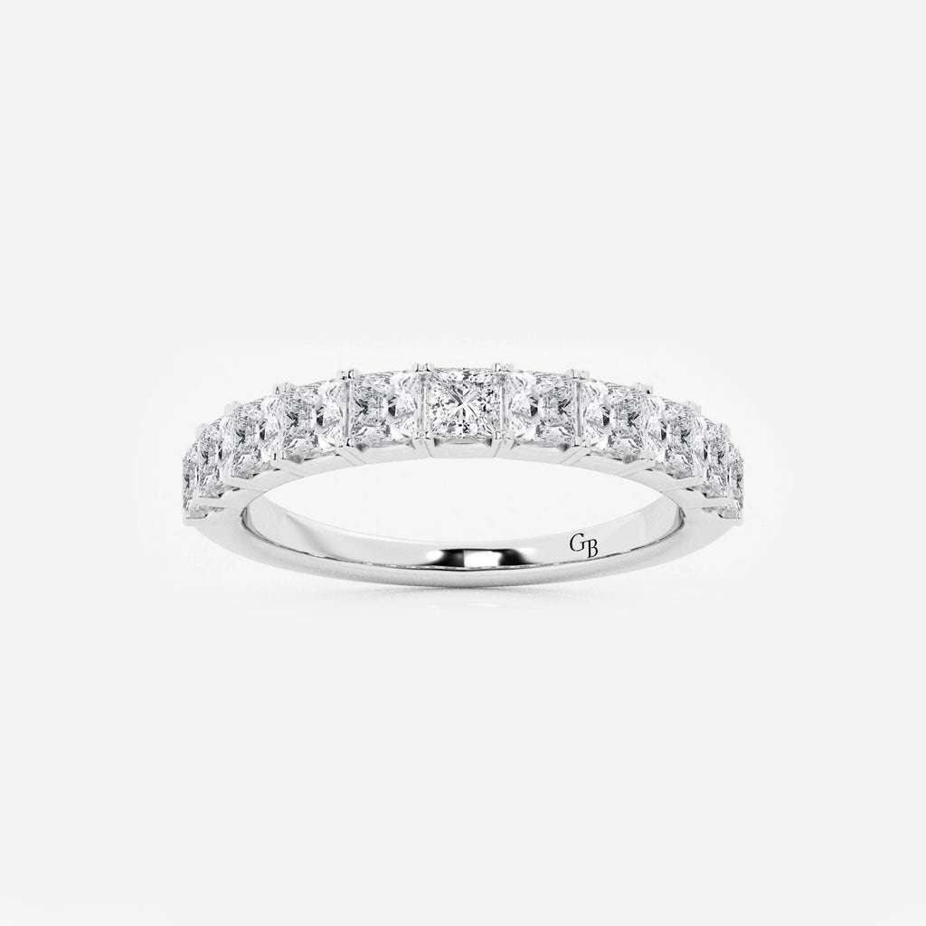 GWA028 - 1 ctw Princess Lab Grown Diamond Wedding Band