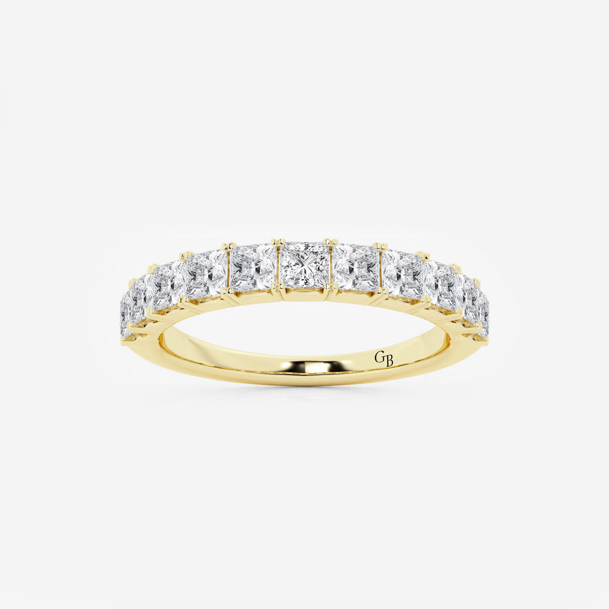 GWA028 - 1 ctw Princess Lab Grown Diamond Wedding Band