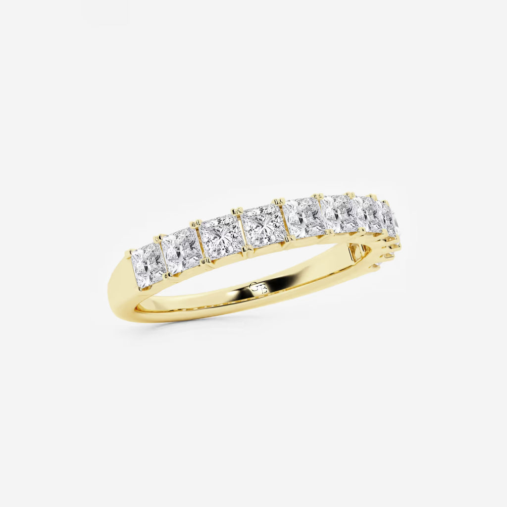 GWA028 - Additional Image 1 for  1 ctw Princess Lab Grown Diamond Wedding Band