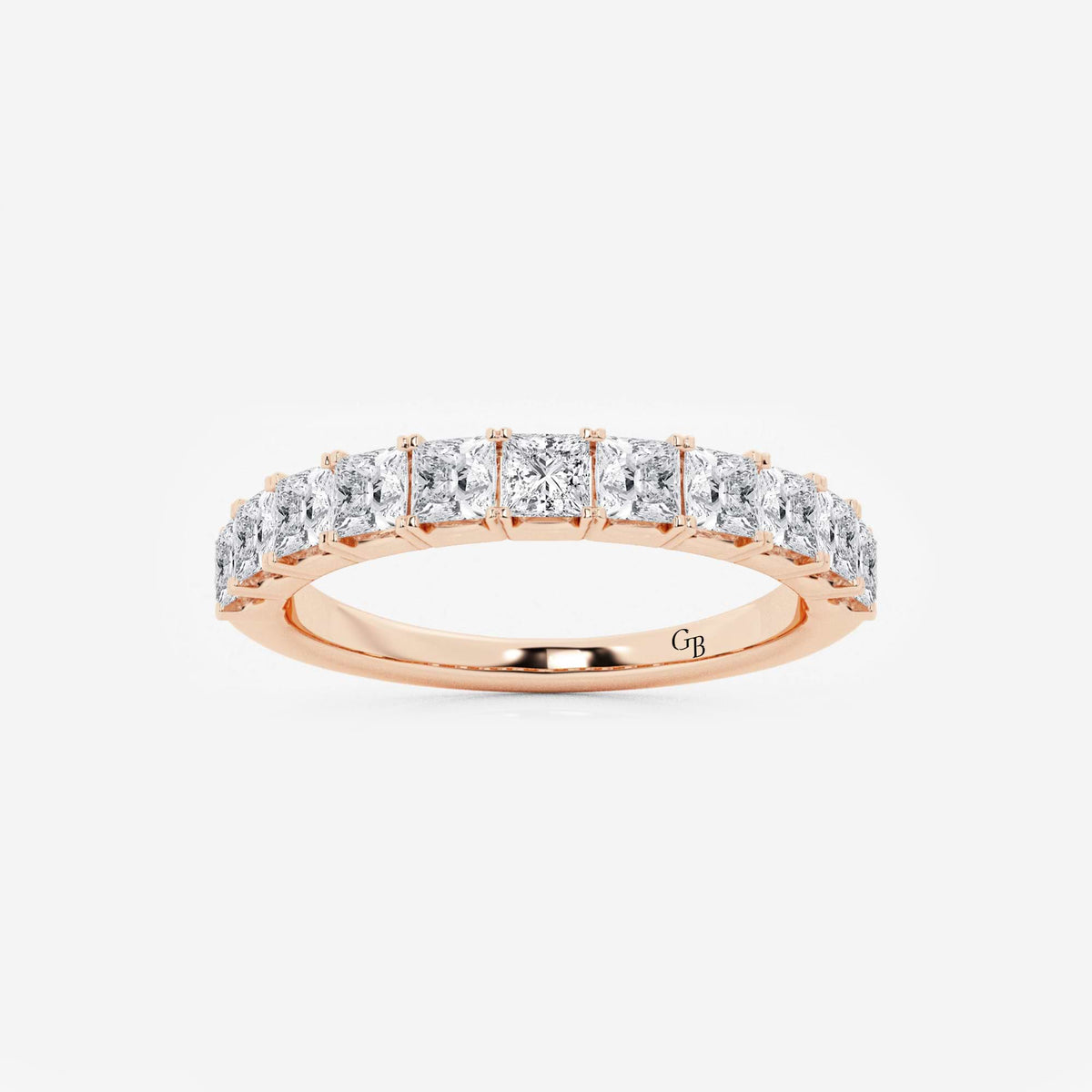 GWA028 - 1 ctw Princess Lab Grown Diamond Wedding Band