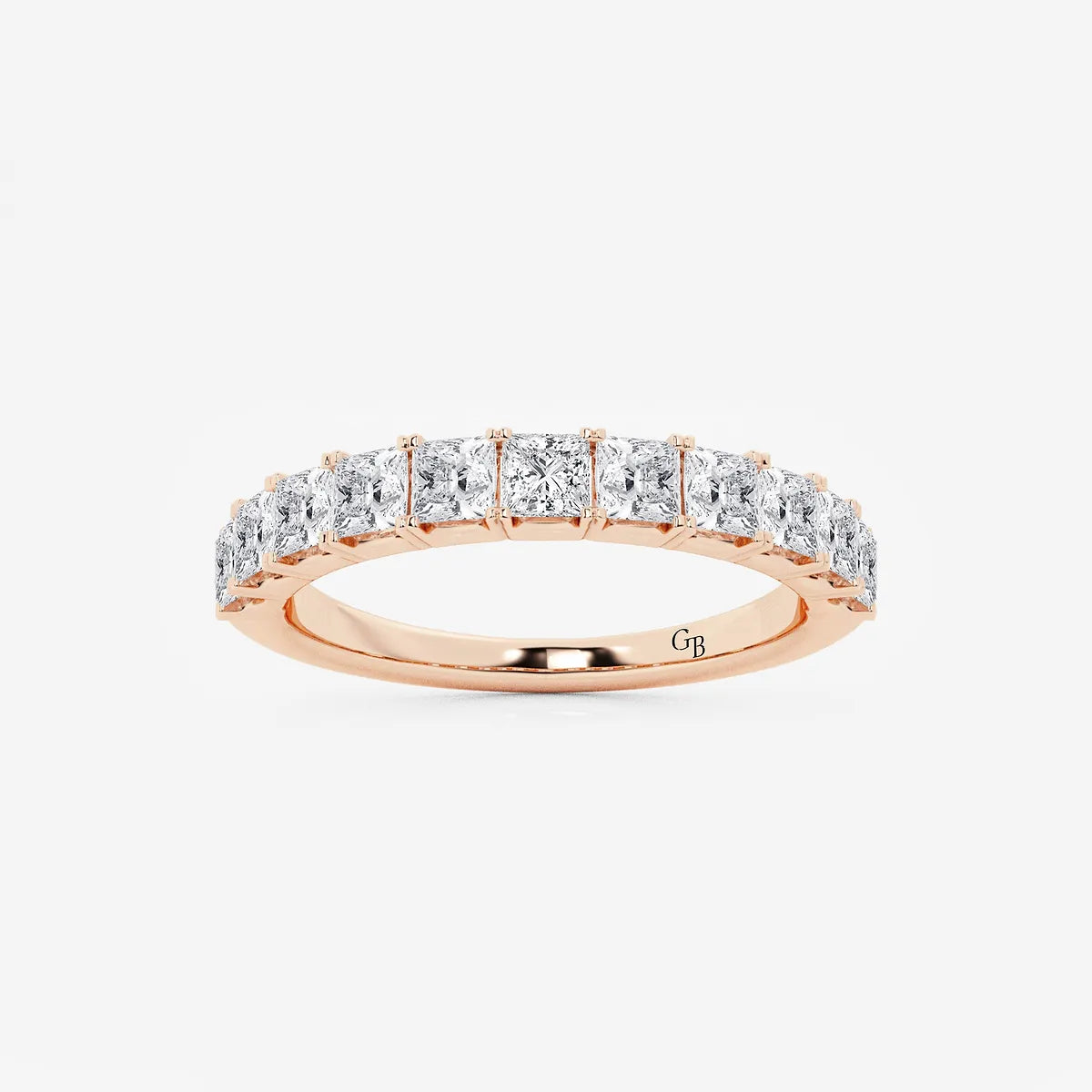 GWA028 - product video for 1 ctw Princess Lab Grown Diamond Wedding Band