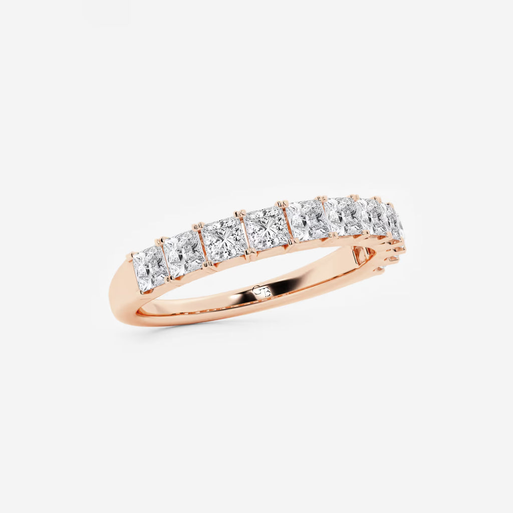 GWA028 - Additional Image 1 for  1 ctw Princess Lab Grown Diamond Wedding Band