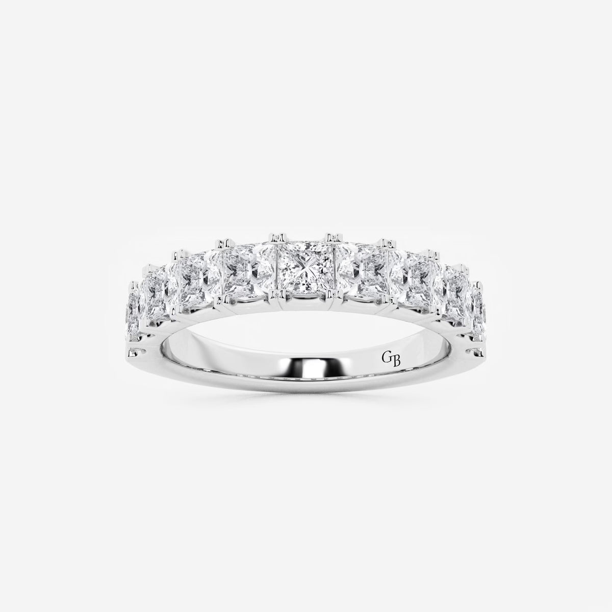 GWA028 - 1 1/2 ctw Princess Lab Grown Diamond Eleven-Stone Wedding Band