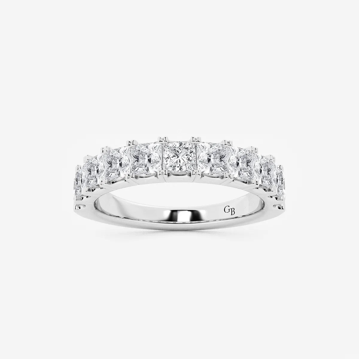 GWA028 - product video for 1 1/2 ctw Princess Lab Grown Diamond Eleven-Stone Wedding Band