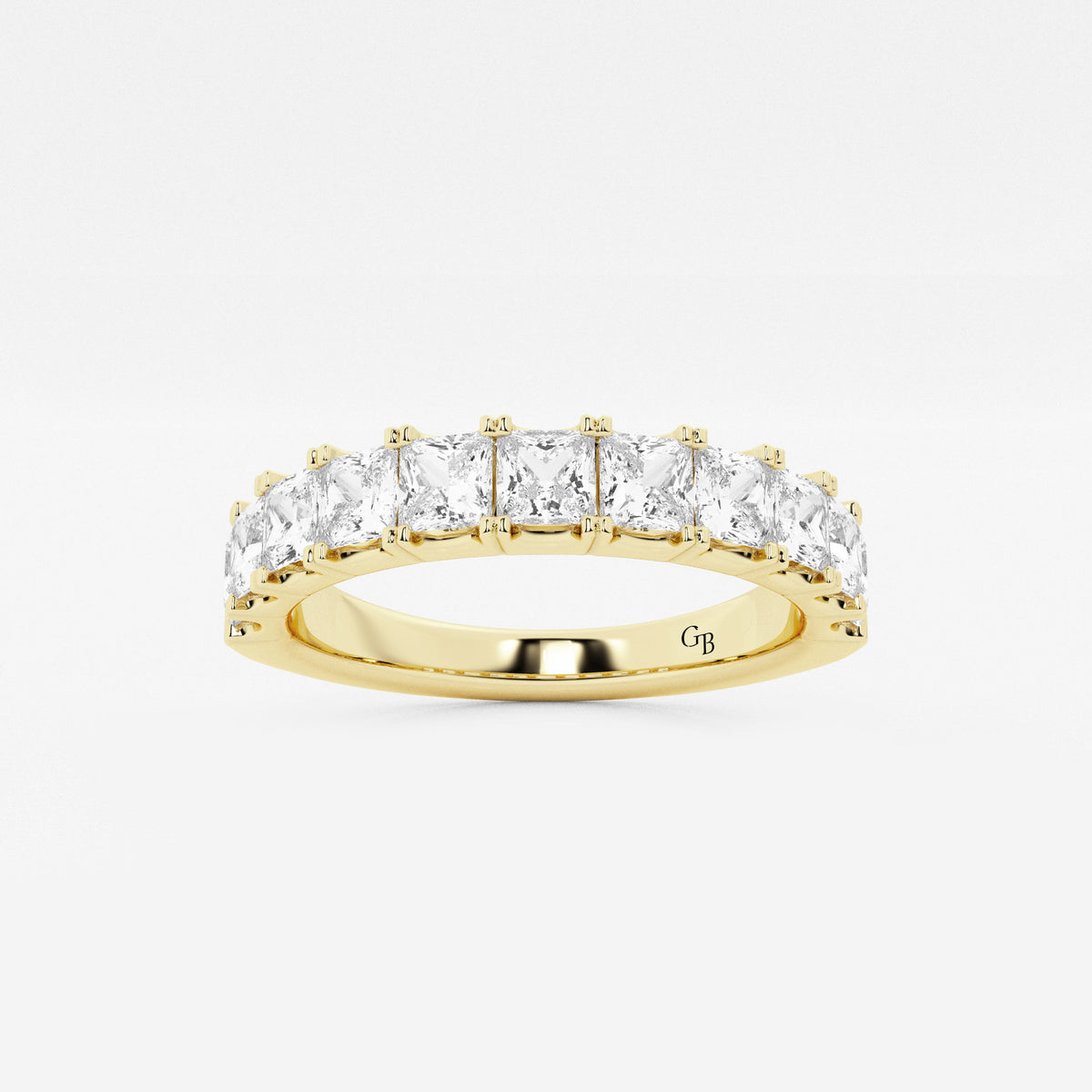 GWA028 - 1 1/2 ctw Princess Lab Grown Diamond Eleven-Stone Wedding Band