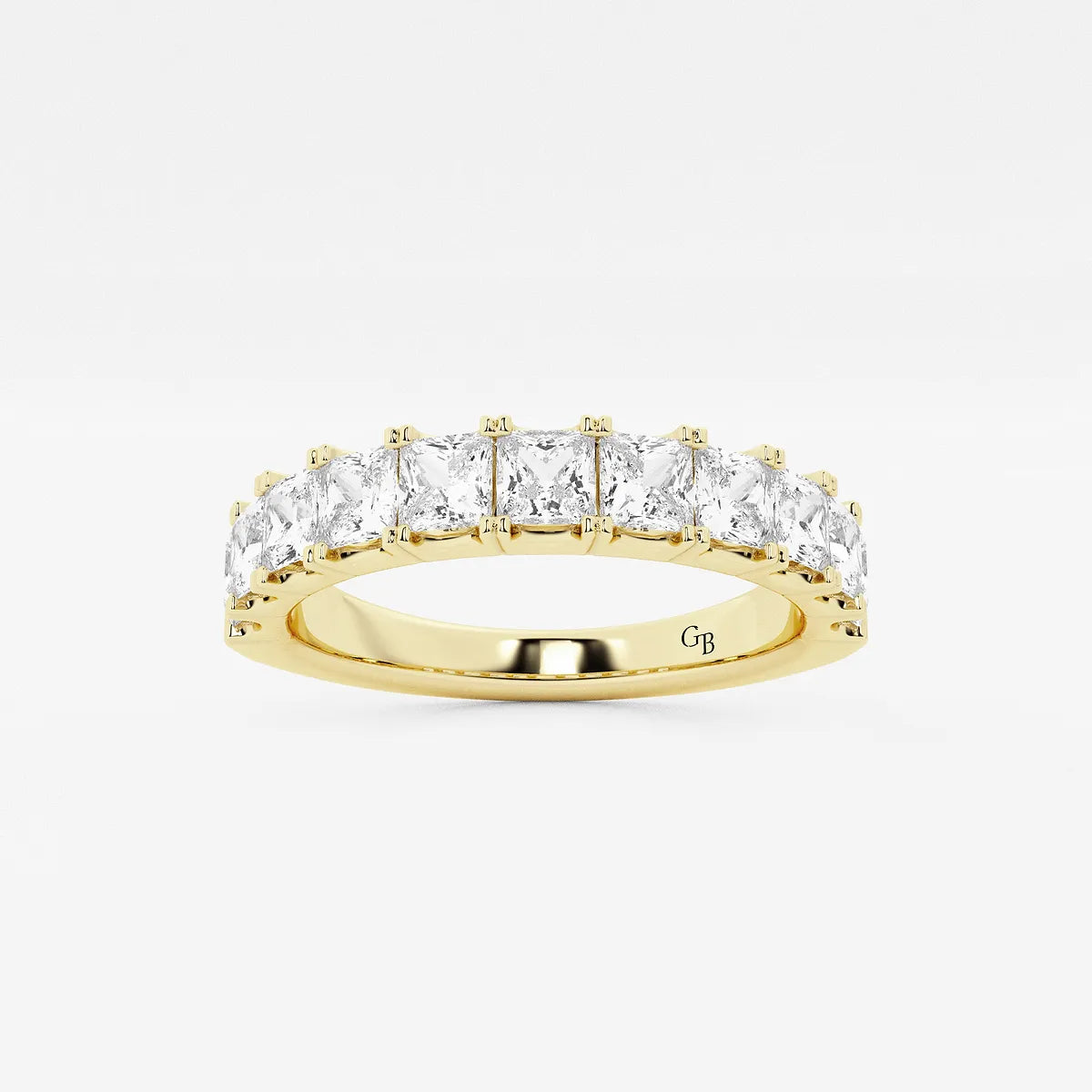 GWA028 - product video for 1 1/2 ctw Princess Lab Grown Diamond Eleven-Stone Wedding Band