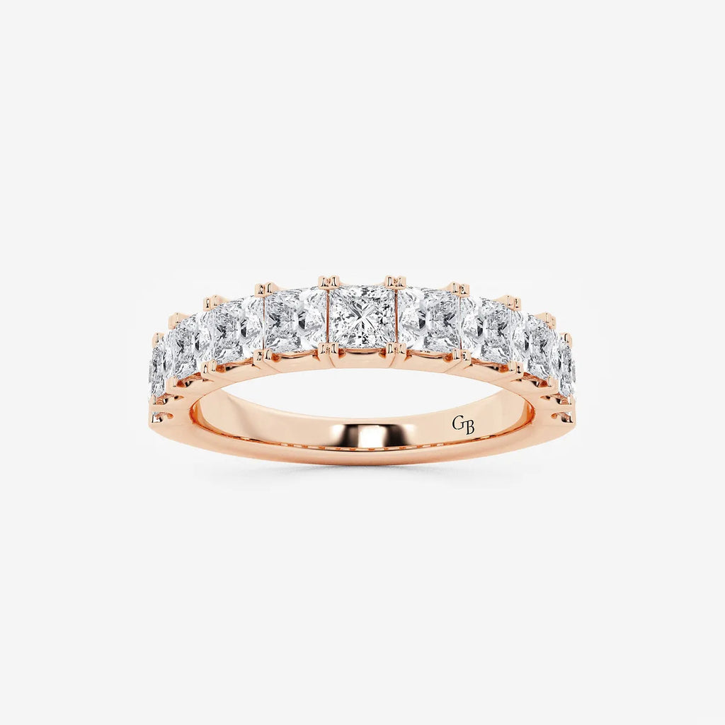 GWA028 - product video for 1 1/2 ctw Princess Lab Grown Diamond Eleven-Stone Wedding Band