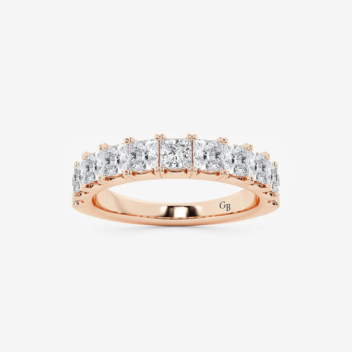 GWA028 - product video for 1 1/2 ctw Princess Lab Grown Diamond Eleven-Stone Wedding Band