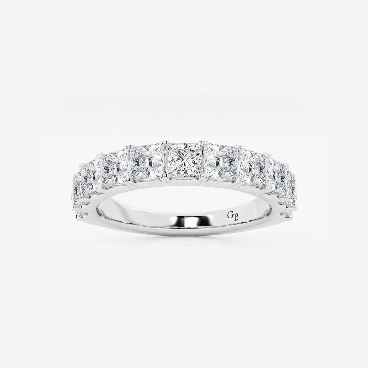 GWA028 - product video for 2 ctw Princess Lab Grown Diamond Wedding Band