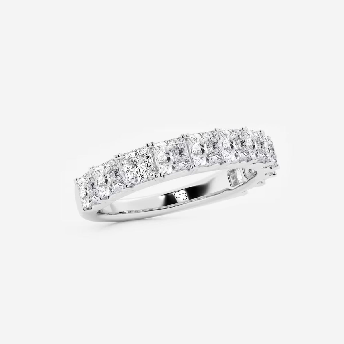 GWA028 - Additional Image 1 for  2 ctw Princess Lab Grown Diamond Wedding Band