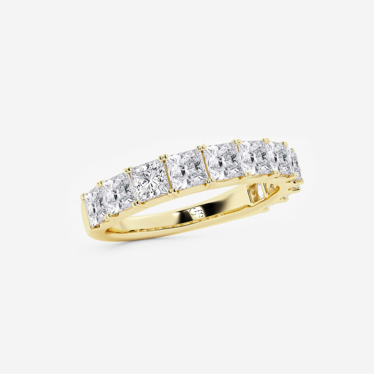 GWA028 - Additional Image 1 for  2 ctw Princess Lab Grown Diamond Wedding Band